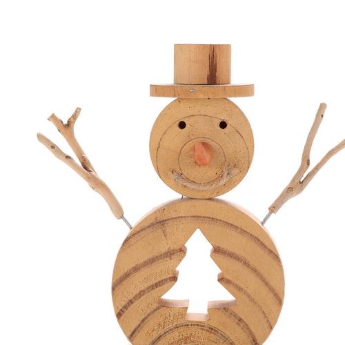 漂流木 木质人偶摆件木制品加工产品圣诞雪人摆件欧美家居摆件图片